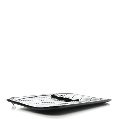 Saint Laurent Crinkled Calfskin Matelasse Monogram Niki Bill Pouch Black 4 of 7