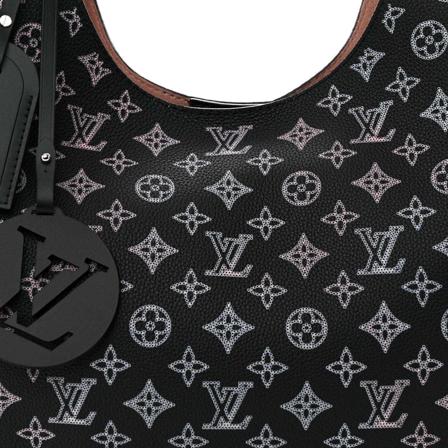 Louis Vuitton Mahina Carmel Hobo PM Black 7 of 9