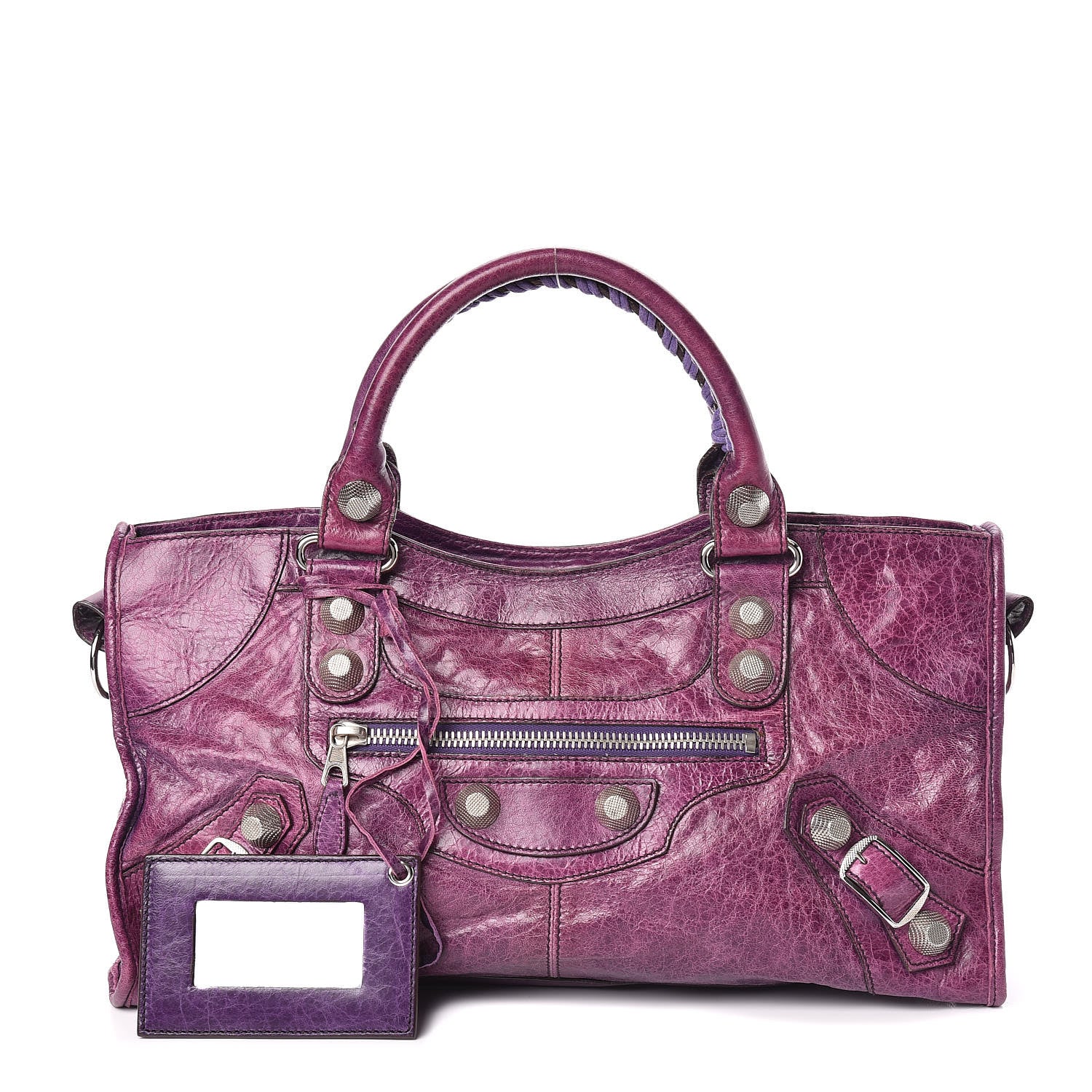 Balenciaga Agneau Giant 21 Silver Hardware Part Time Raisin 1 of 11