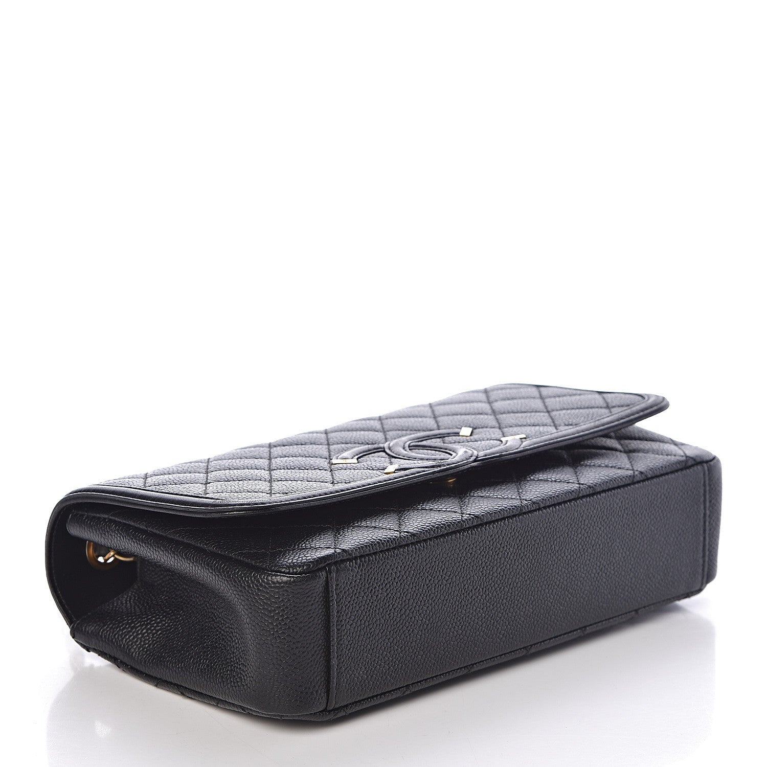Chanel Caviar Quilted Medium CC Filigree Flap Black 4 of 10