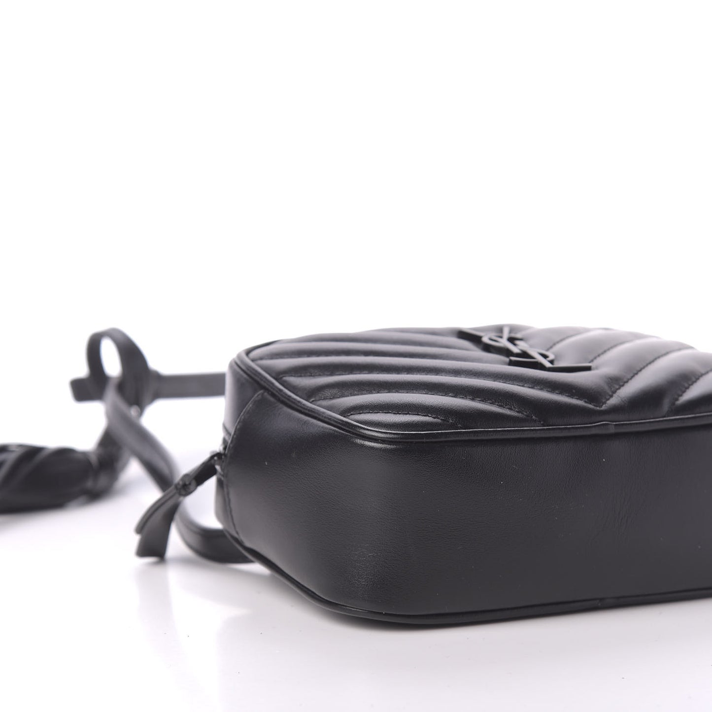 Calfskin Matelasse Monogram Lou Belt Bag Black