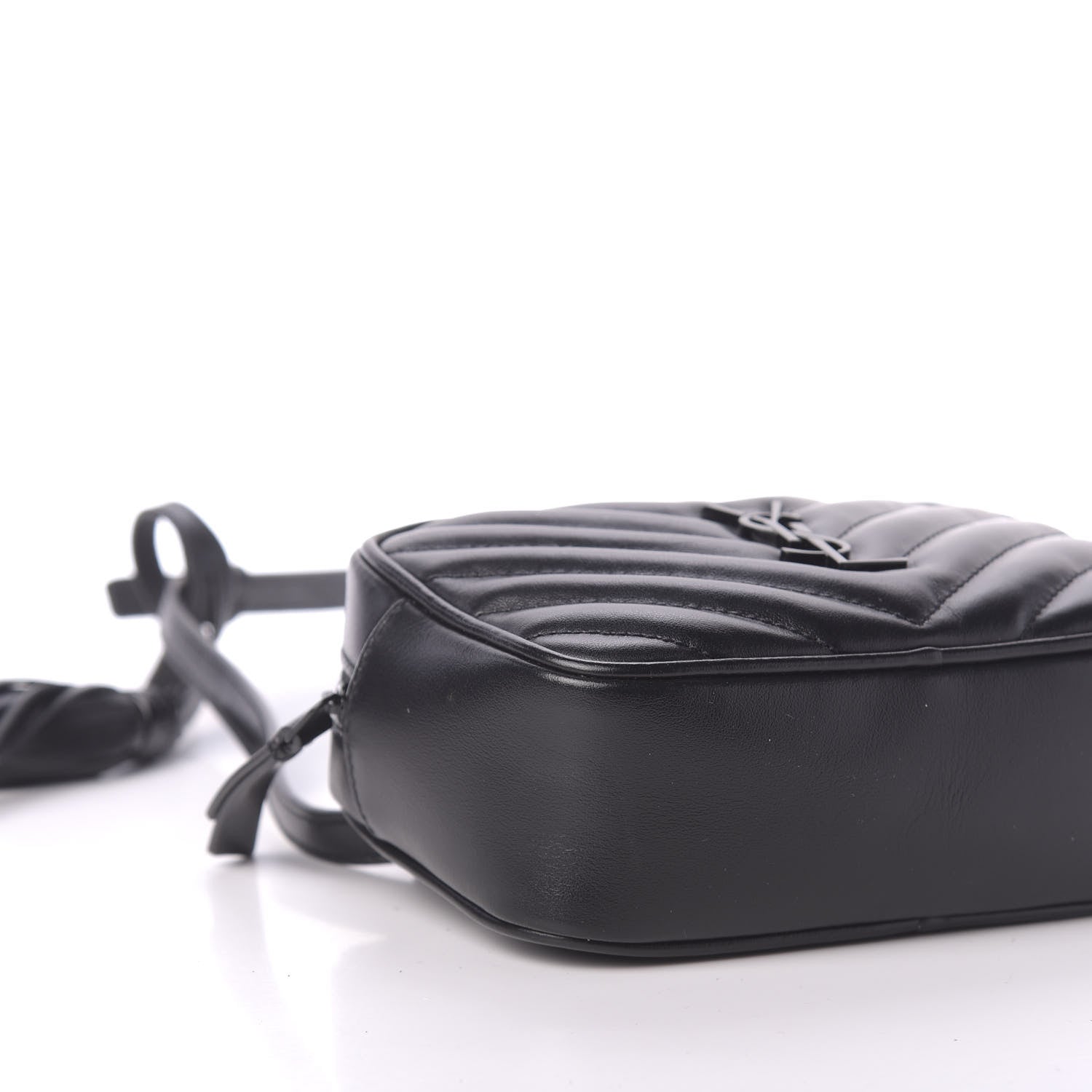 Saint Laurent Calfskin Matelasse Monogram Lou Belt Bag Black 6 of 10