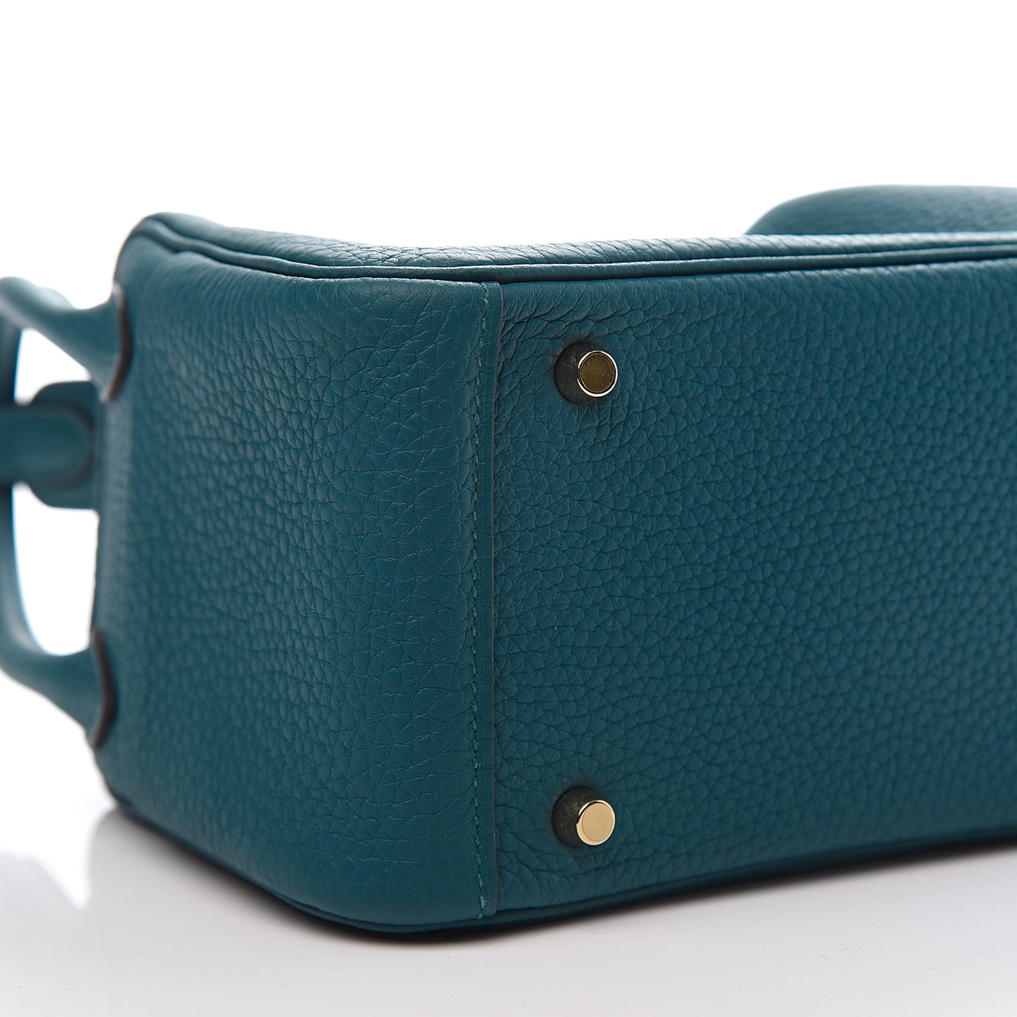 Taurillon Clemence Mini Lindy 20 Vert Bosphore
