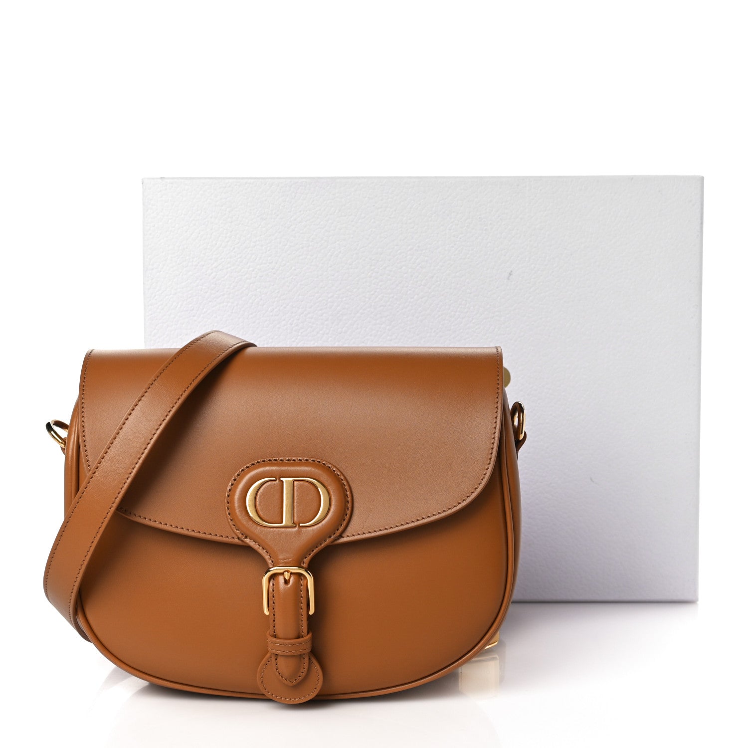 Christian Dior Box Calfskin Medium Bobby Flap Camel 10 of 10