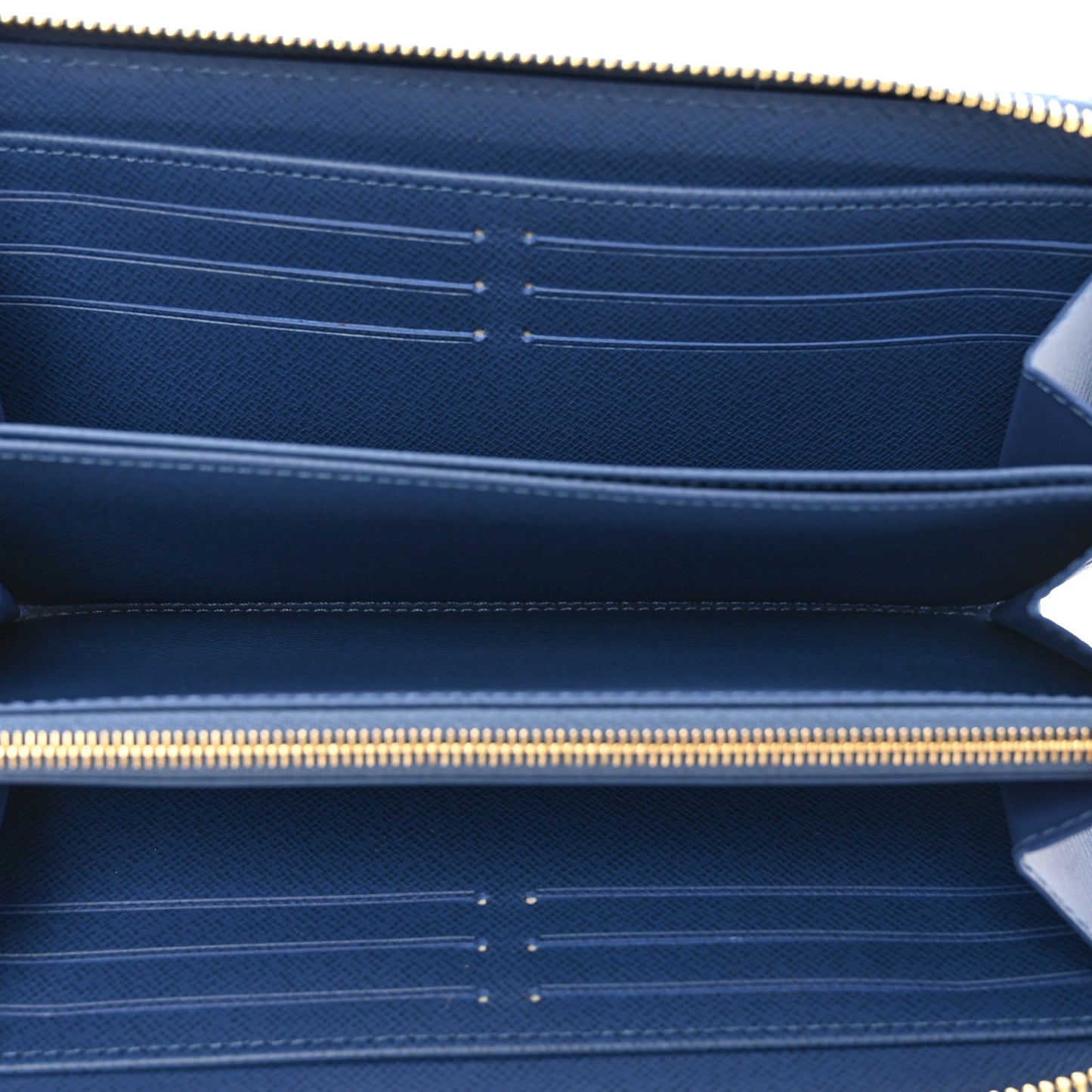 LOUIS VUITTON Monogram Denim Zippy Wallet NM Blue