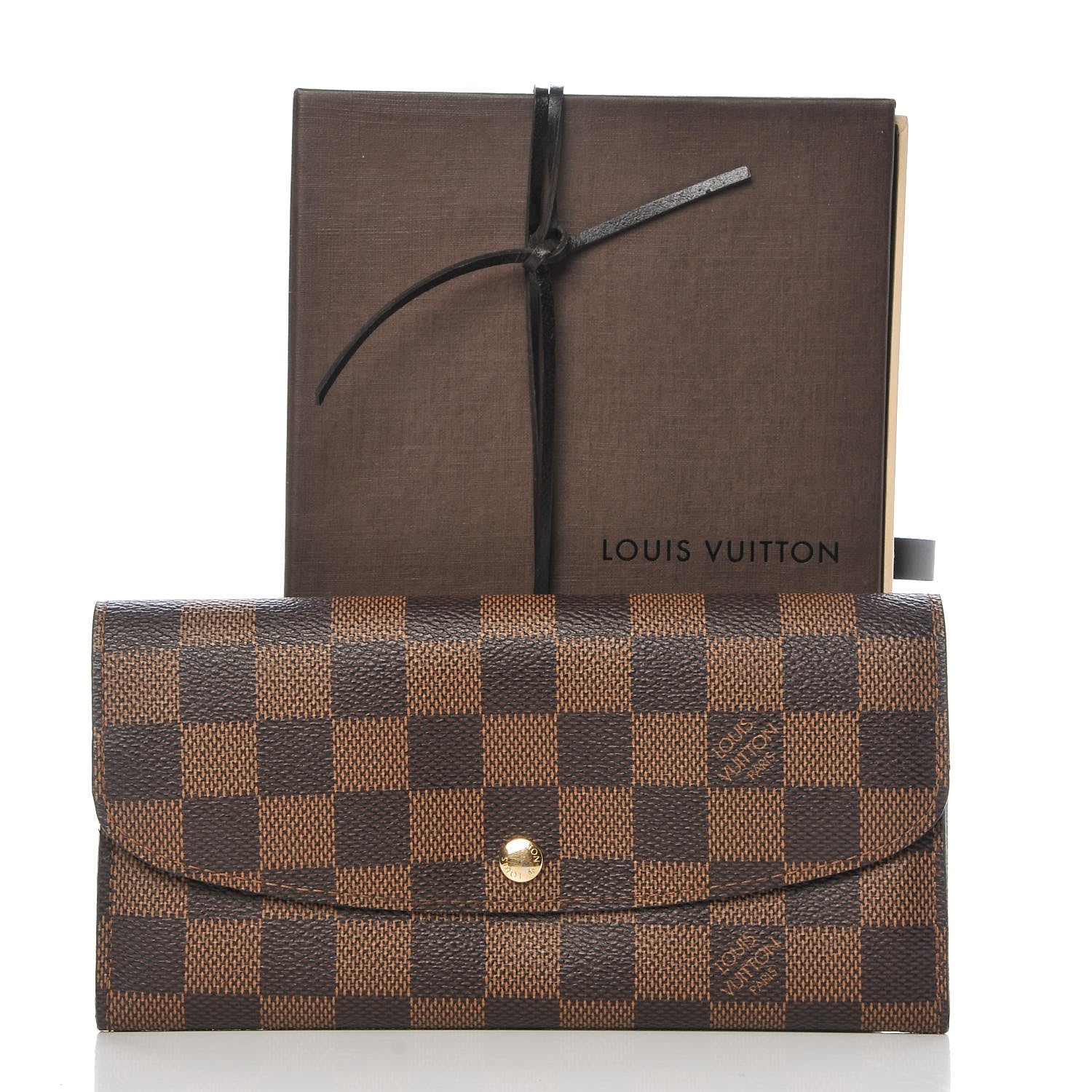 Louis Vuitton Damier Ebene Emilie Wallet 8 of 8