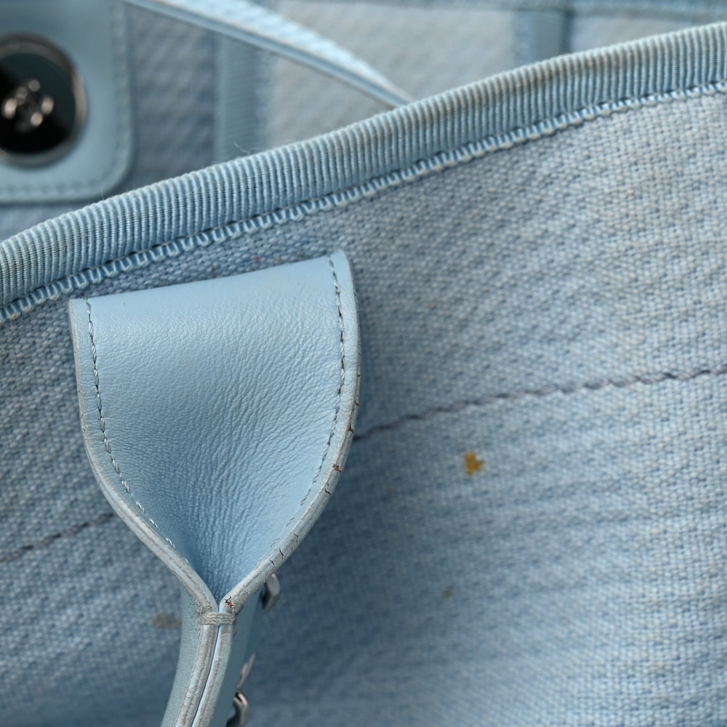 Mixed Fibers Small Deauville Tote Light Blue