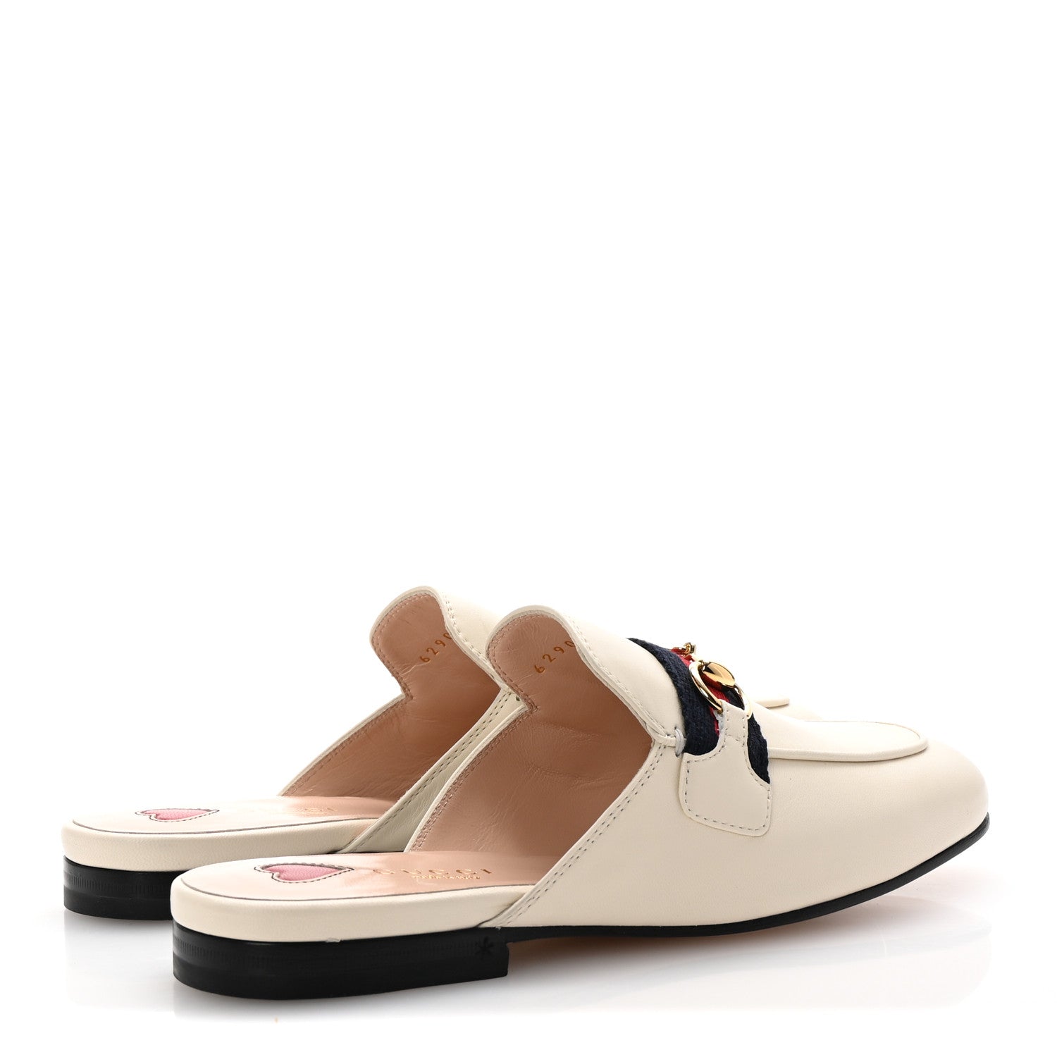 Gucci Malaga Kid Web Womens Princetown Slippers 35 Mystic White 5 of 10