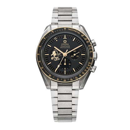 Omega Stainless Steel 42mm Speedmaster Co-Axial Master Chronometer Chronograph Apollo 11 Manual Winding Watch Black 310.20.42.50.01.001 1 of 6
