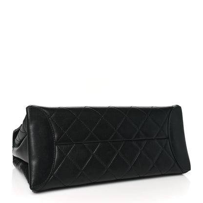 Chanel Lambskin Quilted Large Trendy Spirit Top Handle Bag Black 4 of 11