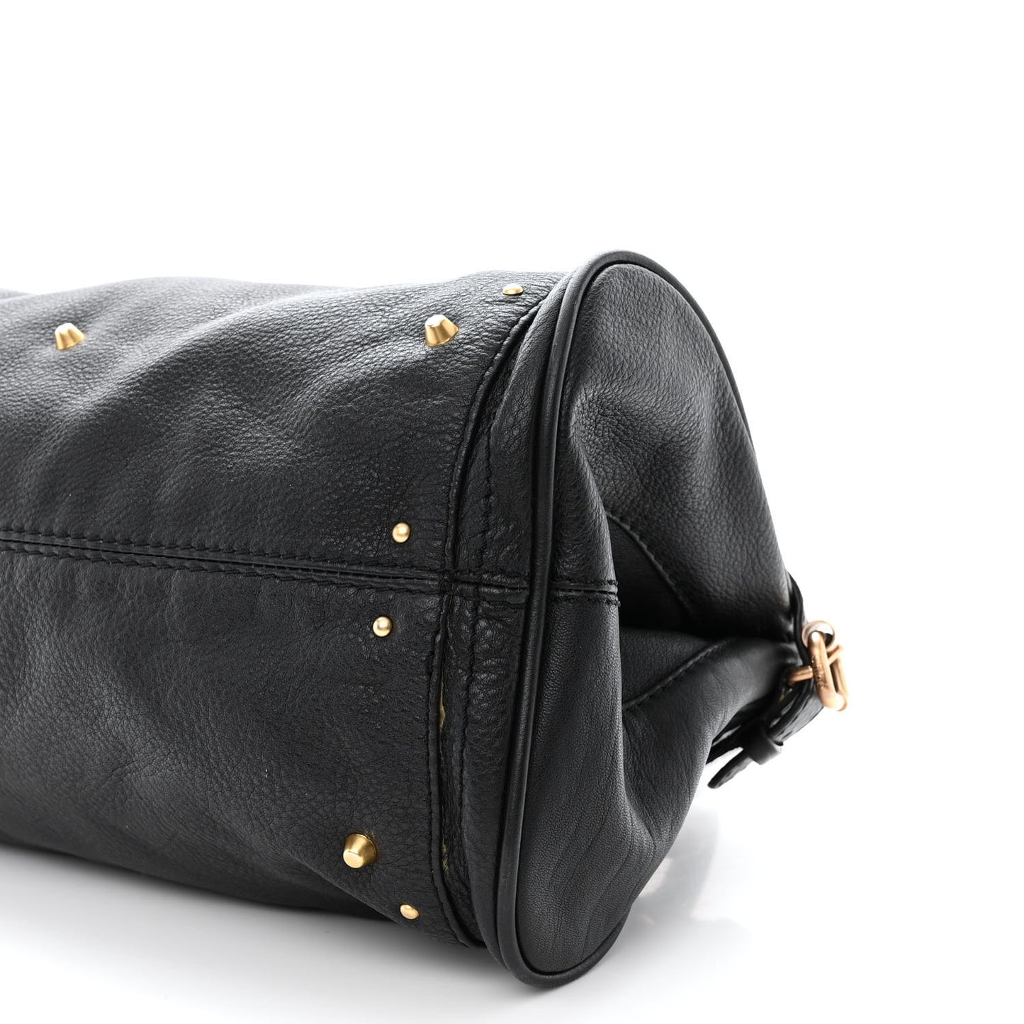 Leather Medium Paddington Satchel Black