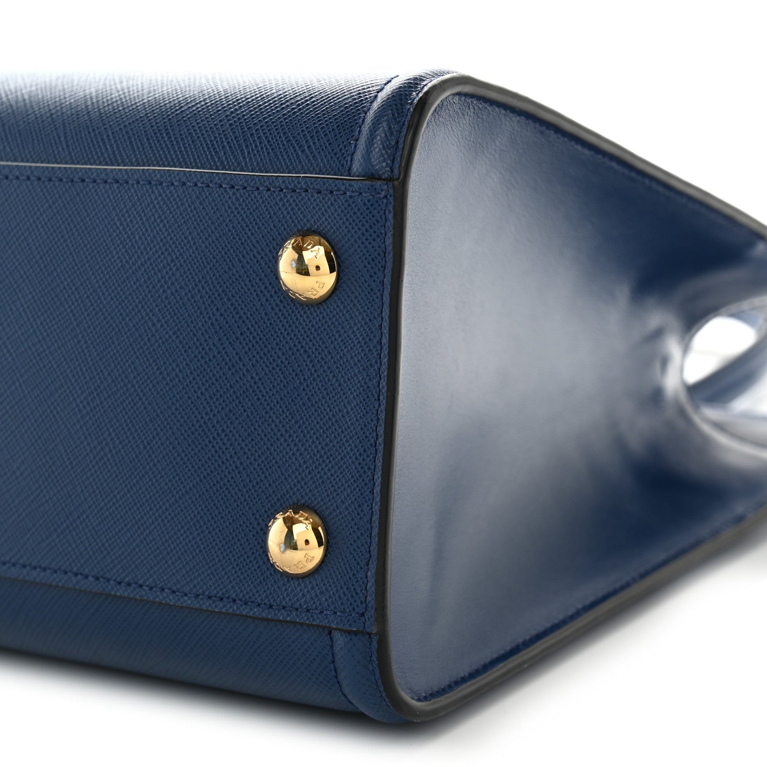 Prada Saffiano Soft Calfskin Large Tote Bluette 9 of 9