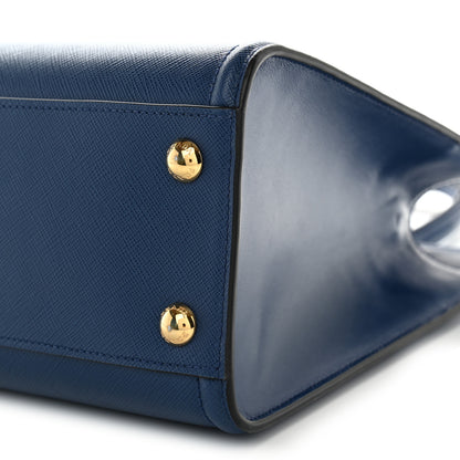 Prada Saffiano Soft Calfskin Large Tote Bluette 9 of 9