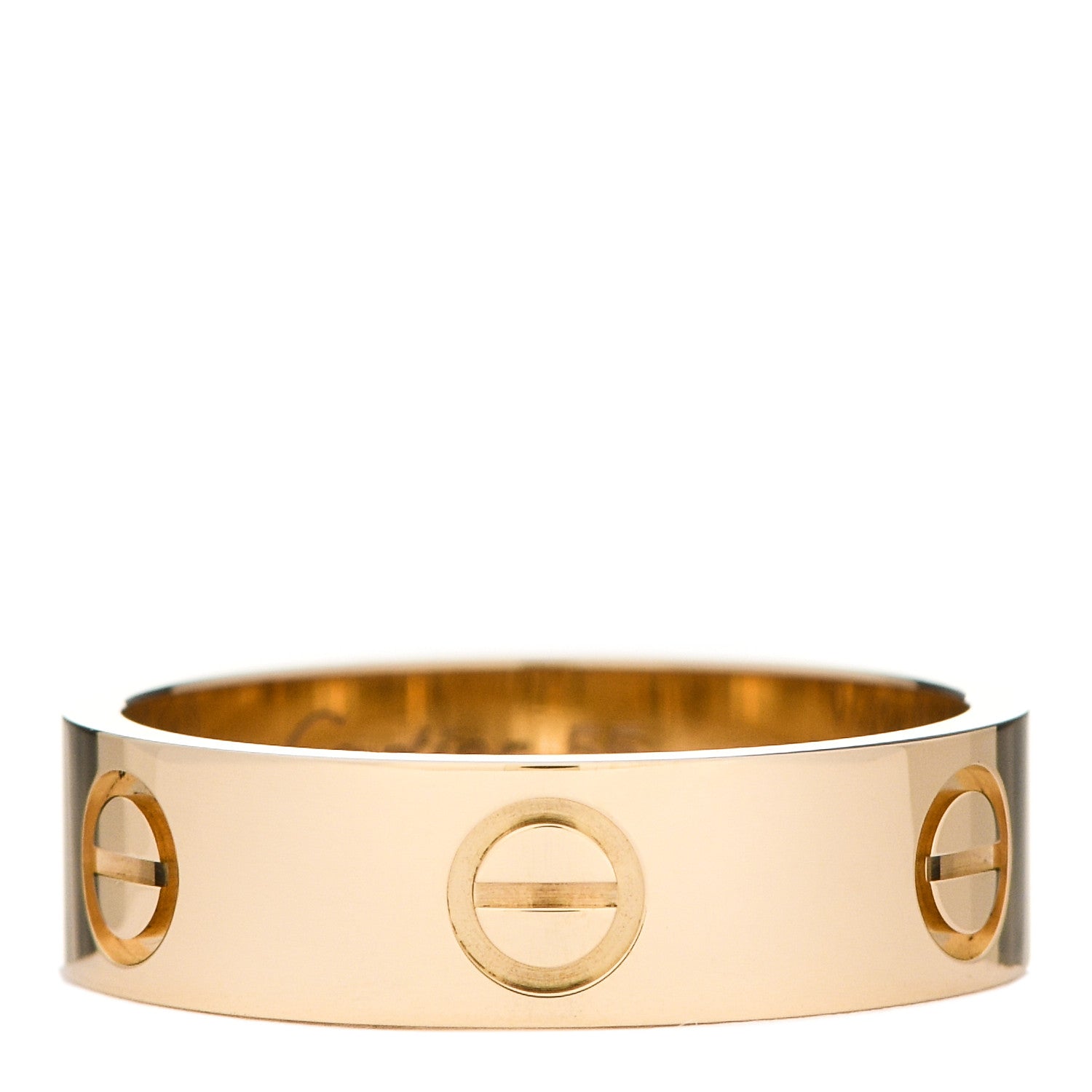 Cartier 18K Yellow Gold 5.5mm LOVE Ring 55 7.25 1 of 5