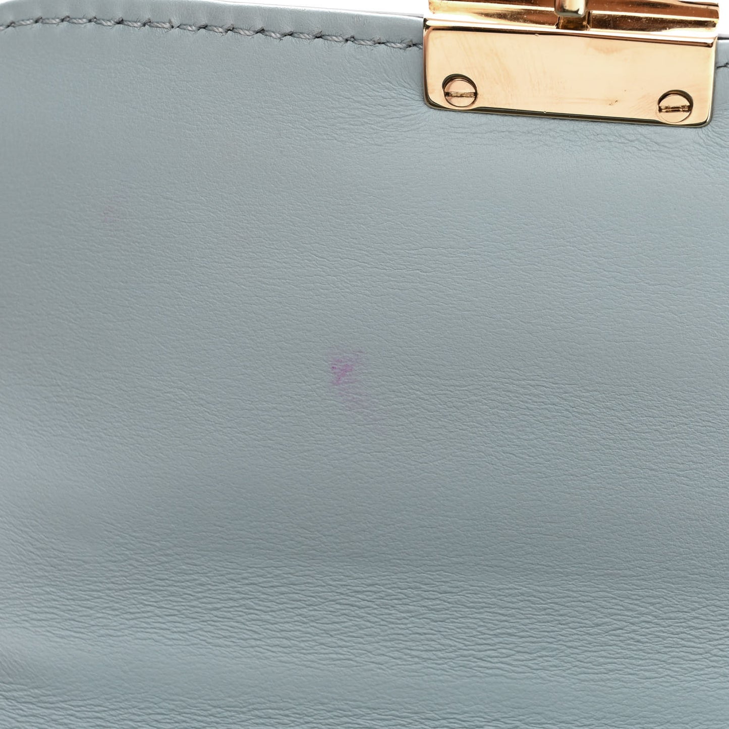 Vitello Small Glam Lock Rockstud Flap Sky Sorbet