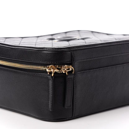 Chanel Caviar Quilted Large CC Filigree Vanity Case Black 9 of 10