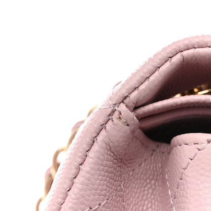Chanel Caviar Quilted Medium Double Flap Light Pink 11 of 13