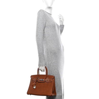 Hermes Natural Barenia Faubourg Birkin 30 Fauve 2 of 13