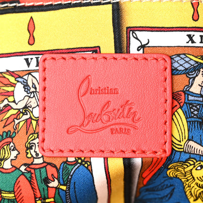 Christian Louboutin Canvas Embroidered Calfskin Caracaba Tote Multicolor 6 of 9