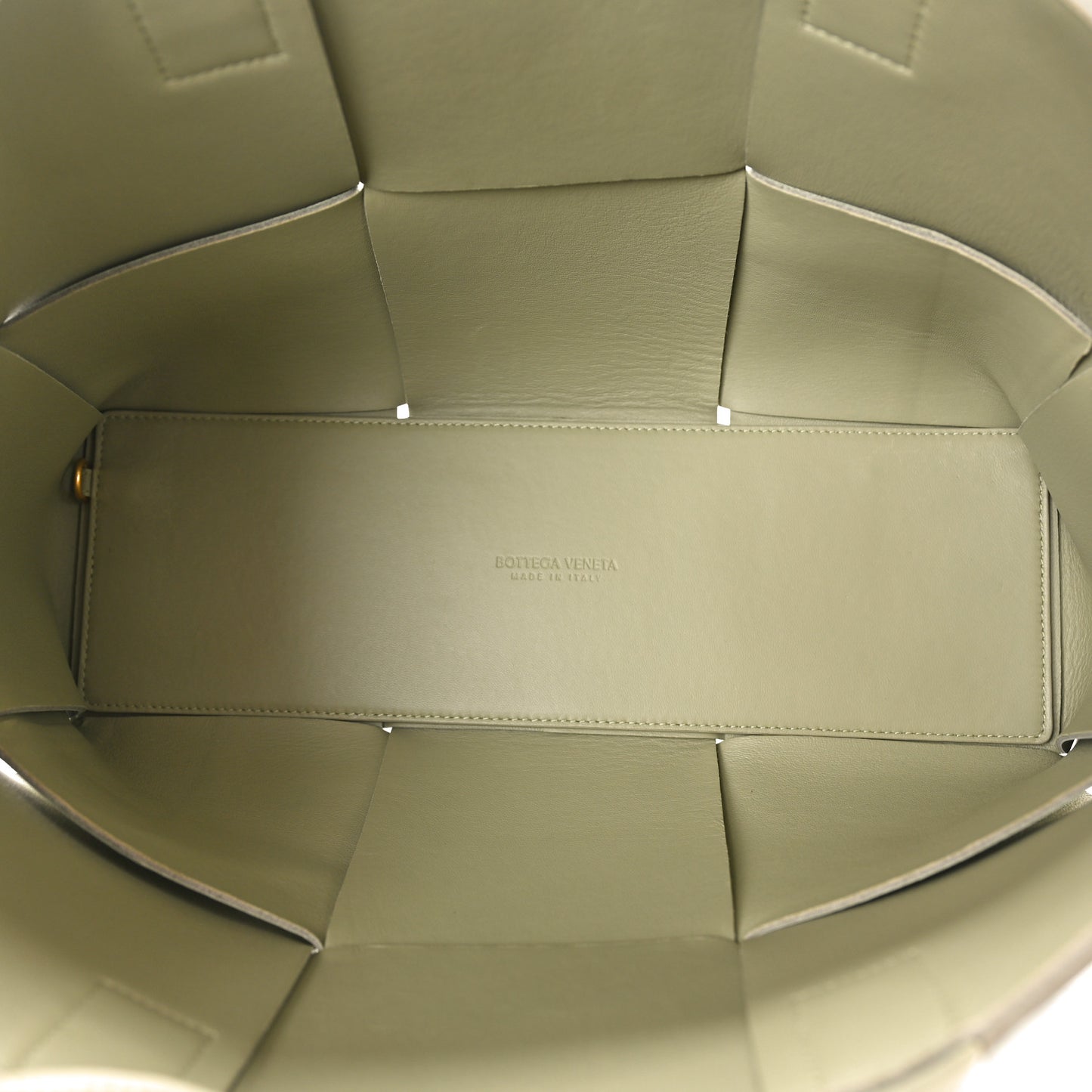 Nappa Maxi Intrecciato Medium Arco Tote Travertine
