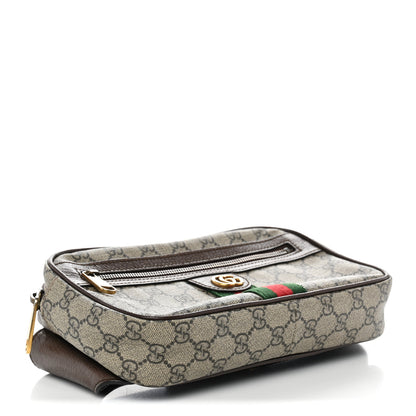 Gucci Soft GG Supreme Monogram Medium Ophidia Belt Bag Dark Brown 4 of 13