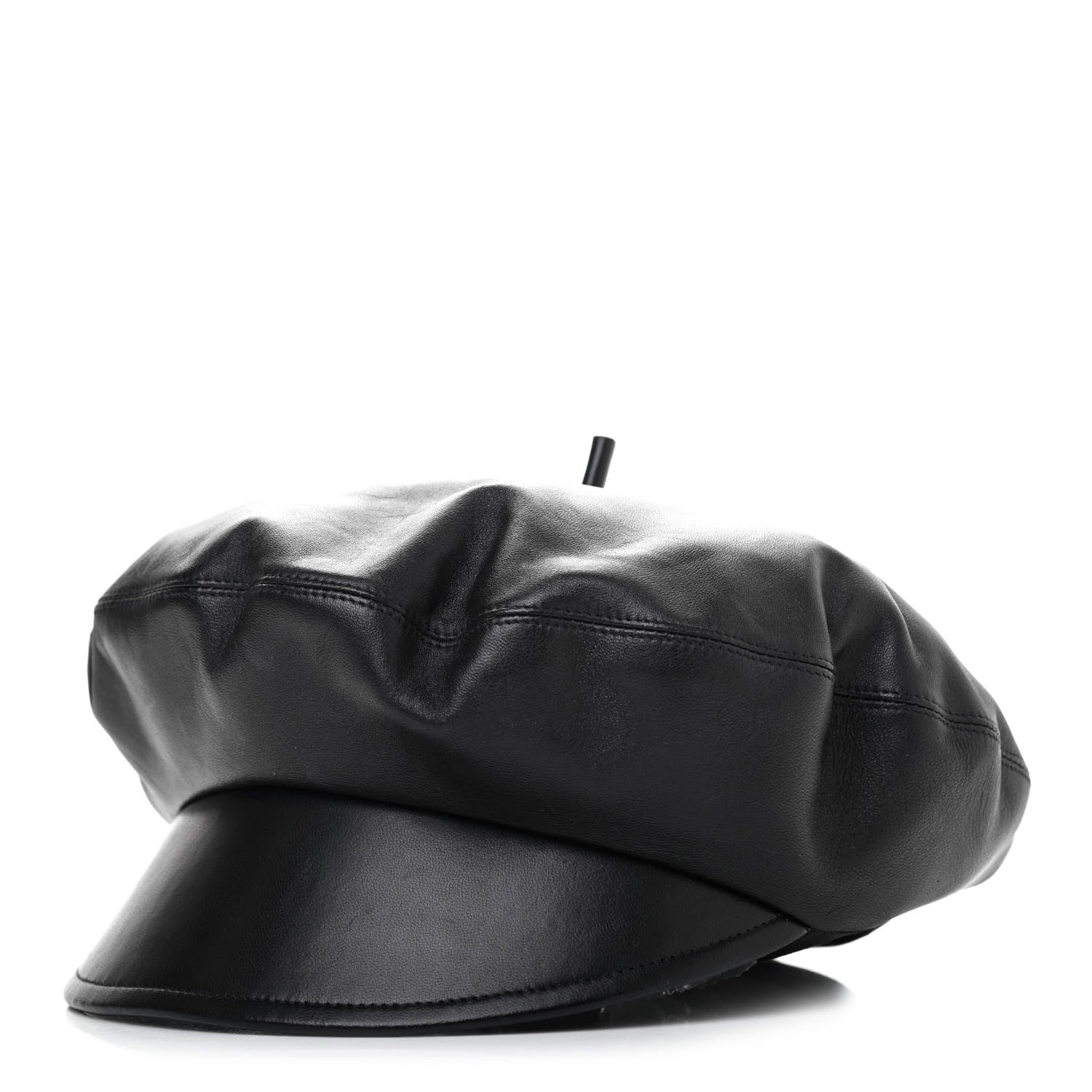 Christian Dior Lambskin Arty Beret Cap 57 Black 1 of 4