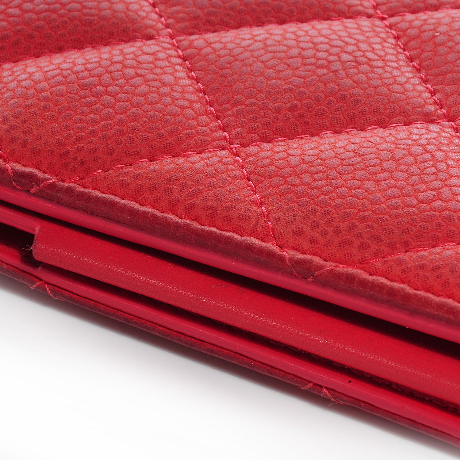 Chanel Iridescent Caviar Quilted iPhone 5 Case Holder Red 6 of 10