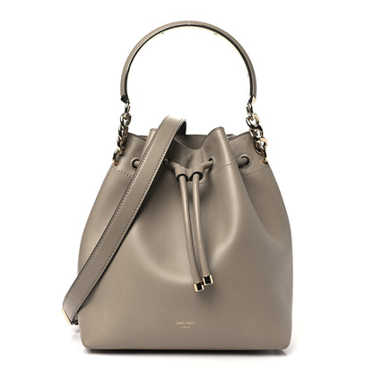 Jimmy Choo Calfskin Bon Bon Bucket Bag Taupe 1 of 11