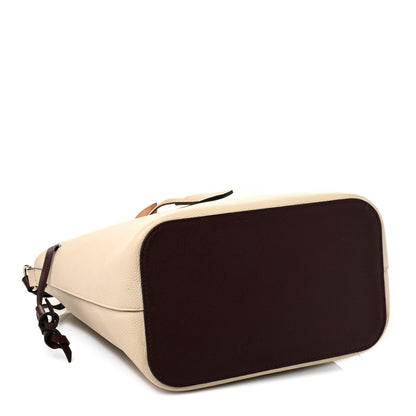Louis Vuitton Calfskin Lockme Bucket Soie Quartz Calla 4 of 14