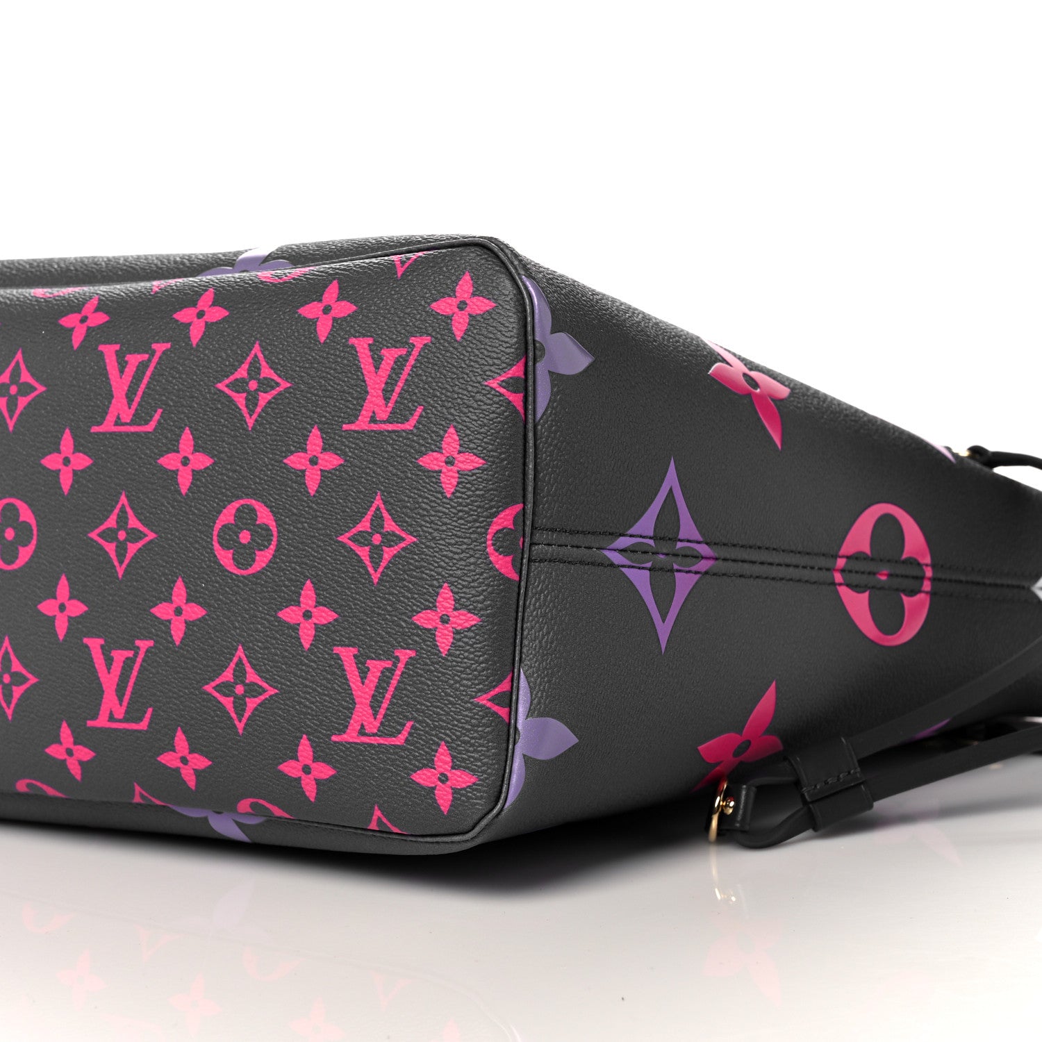 Louis Vuitton Monogram Giant Spring In The City Neverfull MM Midnight Fuchsia 8 of 9