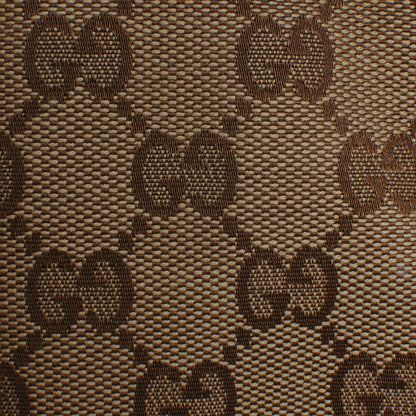 Gucci Monogram Selleria Calfskin Vintage Web Medium Boston Beige Ebony Cocoa 8 of 9