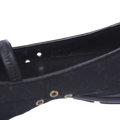 Louis Vuitton Canvas Monogram Flats 37.5 Black 8 of 9