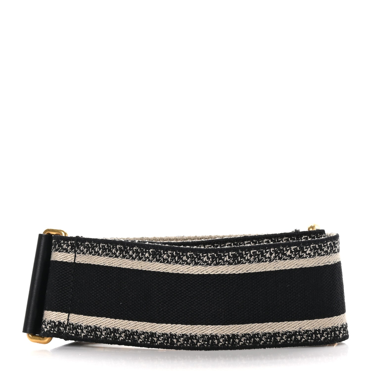 Christian Dior Canvas Embroidered Shoulder Strap Blue 2 of 4