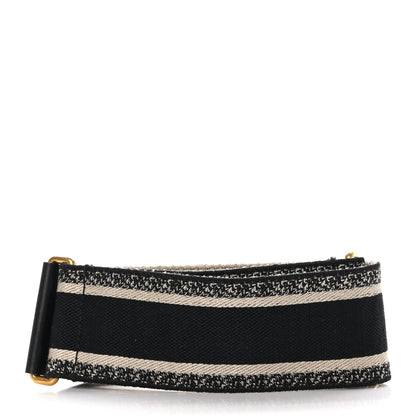 Christian Dior Canvas Embroidered Shoulder Strap Blue 2 of 4