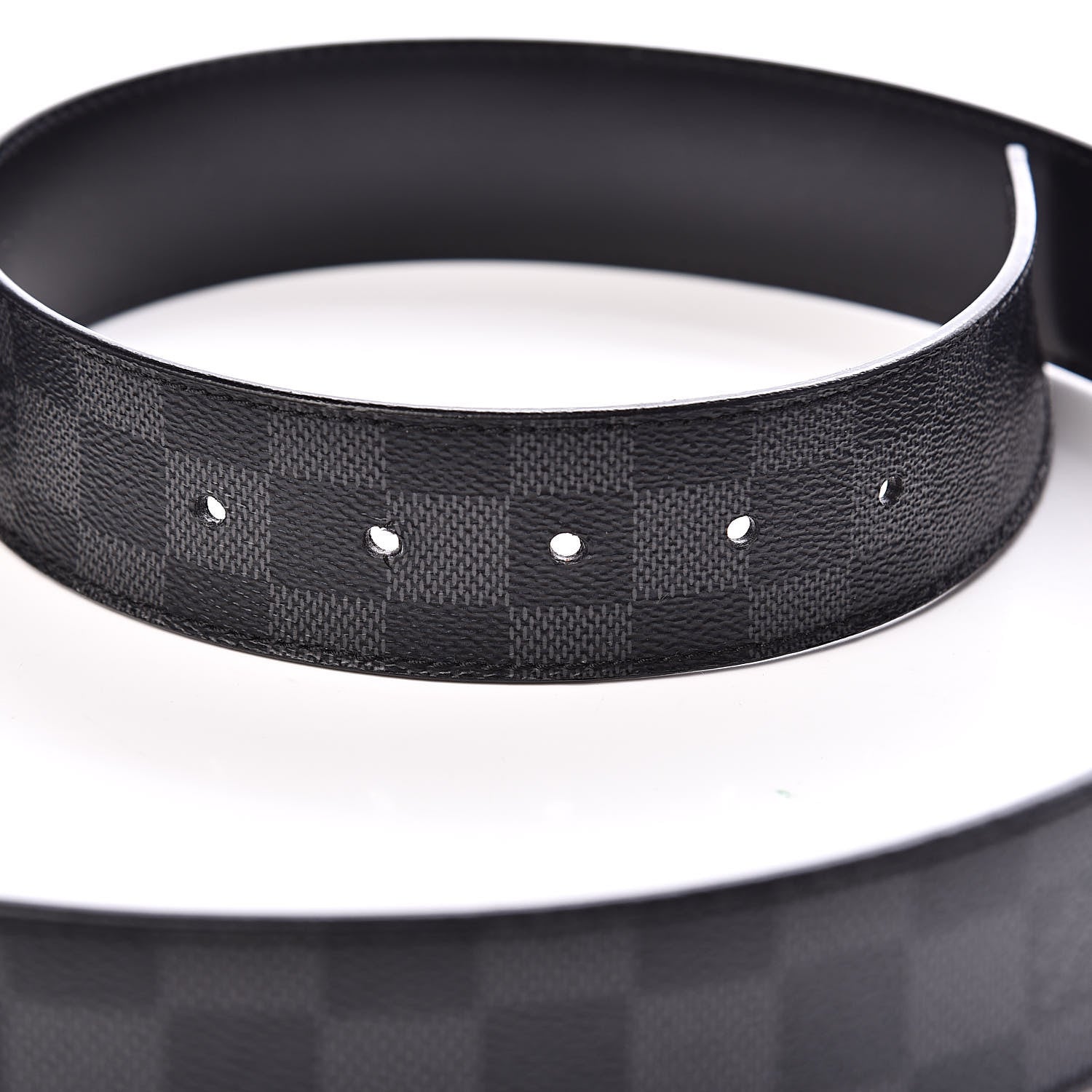 Louis Vuitton Damier Graphite LV Initiales Belt 100 40 5 of 6