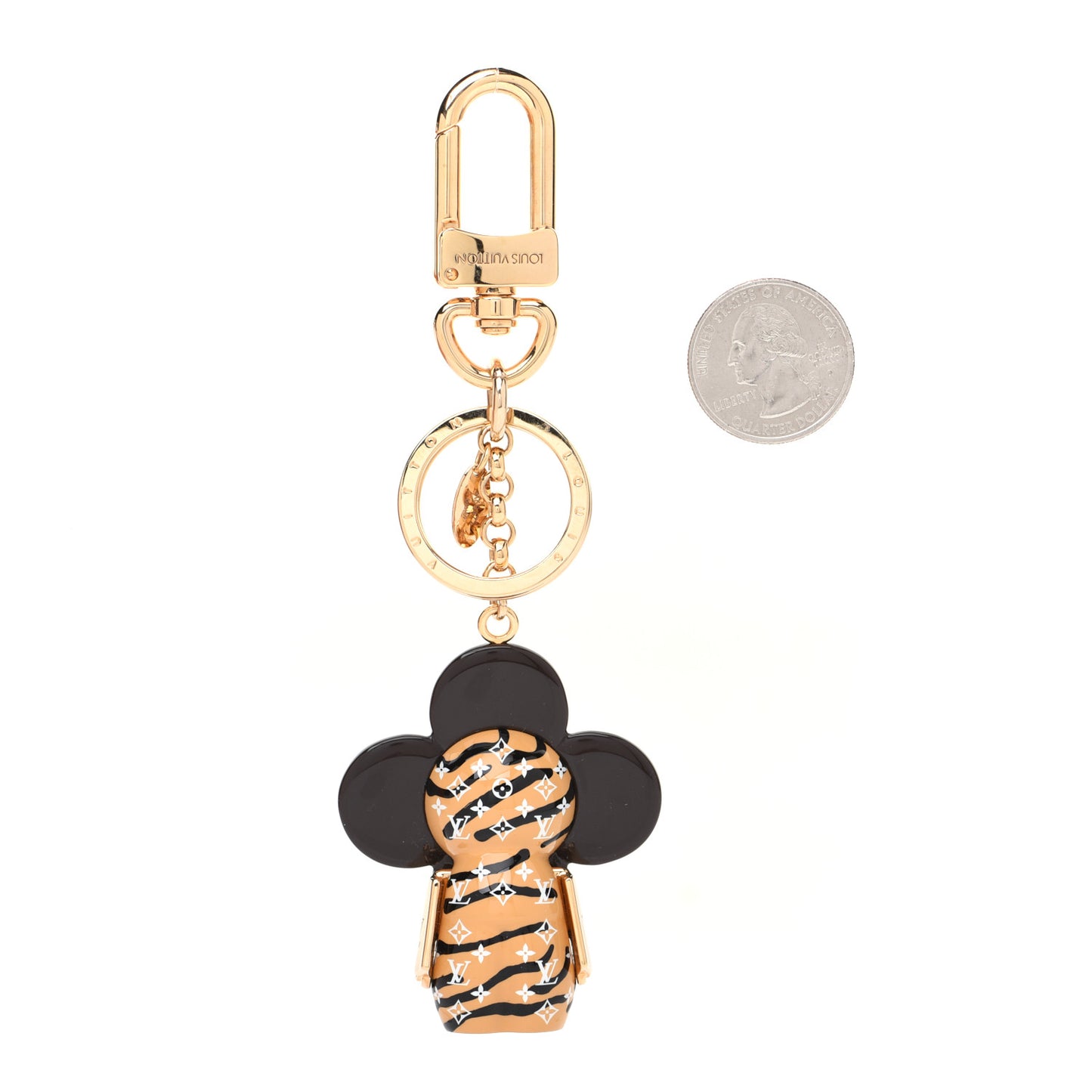 Resin Wood Vivienne Jungle Bag Charm Key Holder