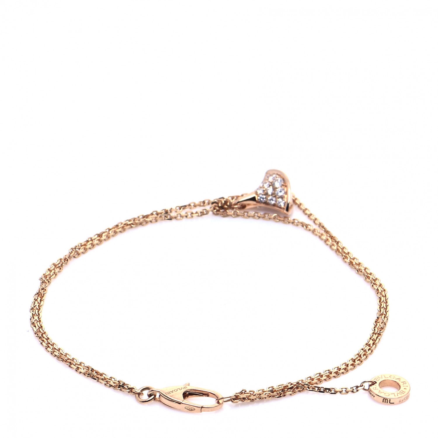 Bulgari 18K Rose Gold Diamond Divas' Dream Bracelet 3 of 6