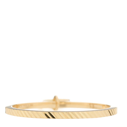 Gucci 18K Yellow Gold GG Running Charm Ring 50 5.5 3 of 5