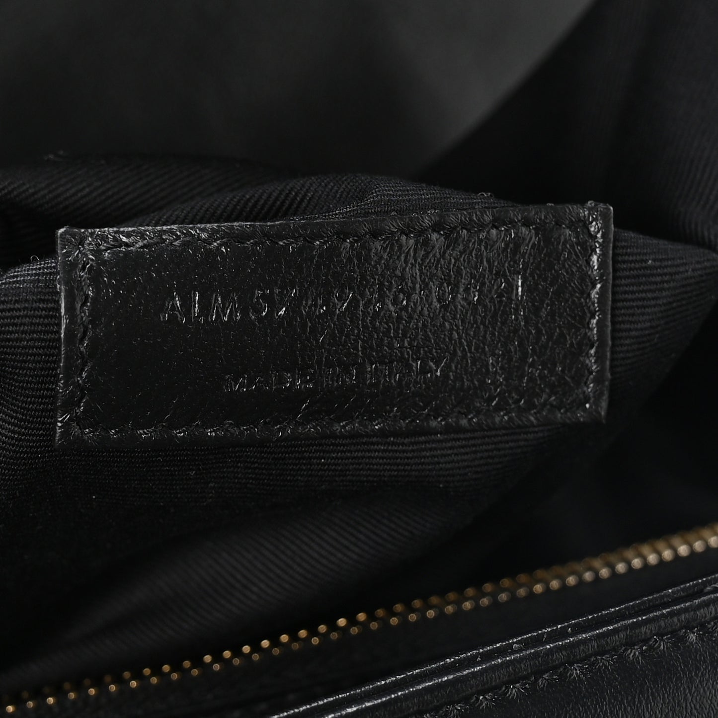 Calfskin Y Quilted Monogram Medium Loulou Chain Satchel Black