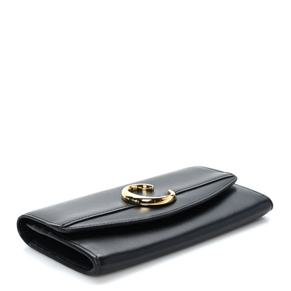 Chloe Calfskin Long Flap C Wallet Black 4 of 7