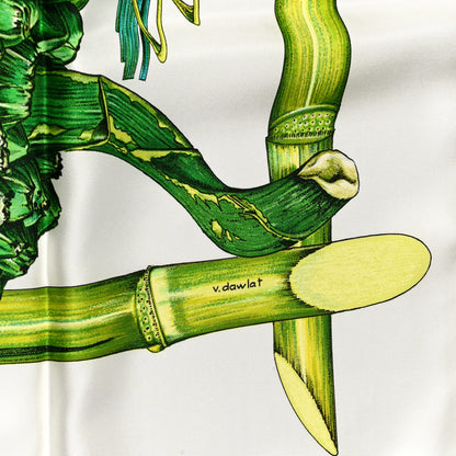 Hermes Silk Jardin Creole Scarf 90 5 of 6
