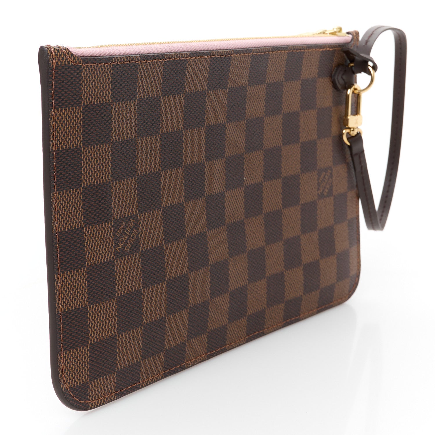 Louis Vuitton Damier Ebene Neverfull MM GM Pochette Rose Ballerine 3 of 7