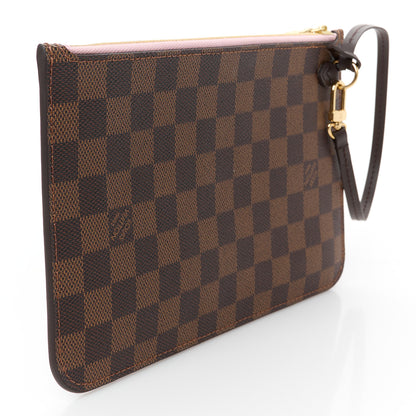 Louis Vuitton Damier Ebene Neverfull MM GM Pochette Rose Ballerine 3 of 7
