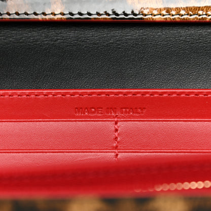 Christian Louboutin Patent Spiked Macaron Flap Wallet Leopard 7 of 7