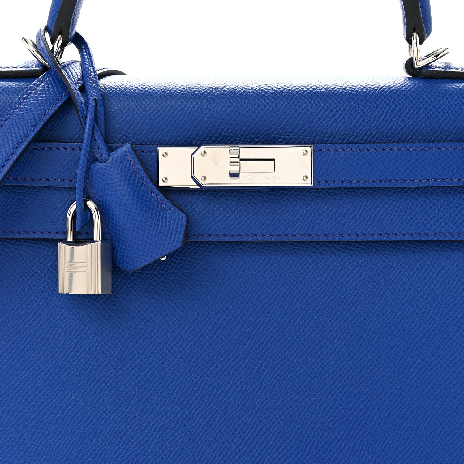 Hermes Epsom Verso Kelly Sellier 28 Bleu Royal Anemone 7 of 10