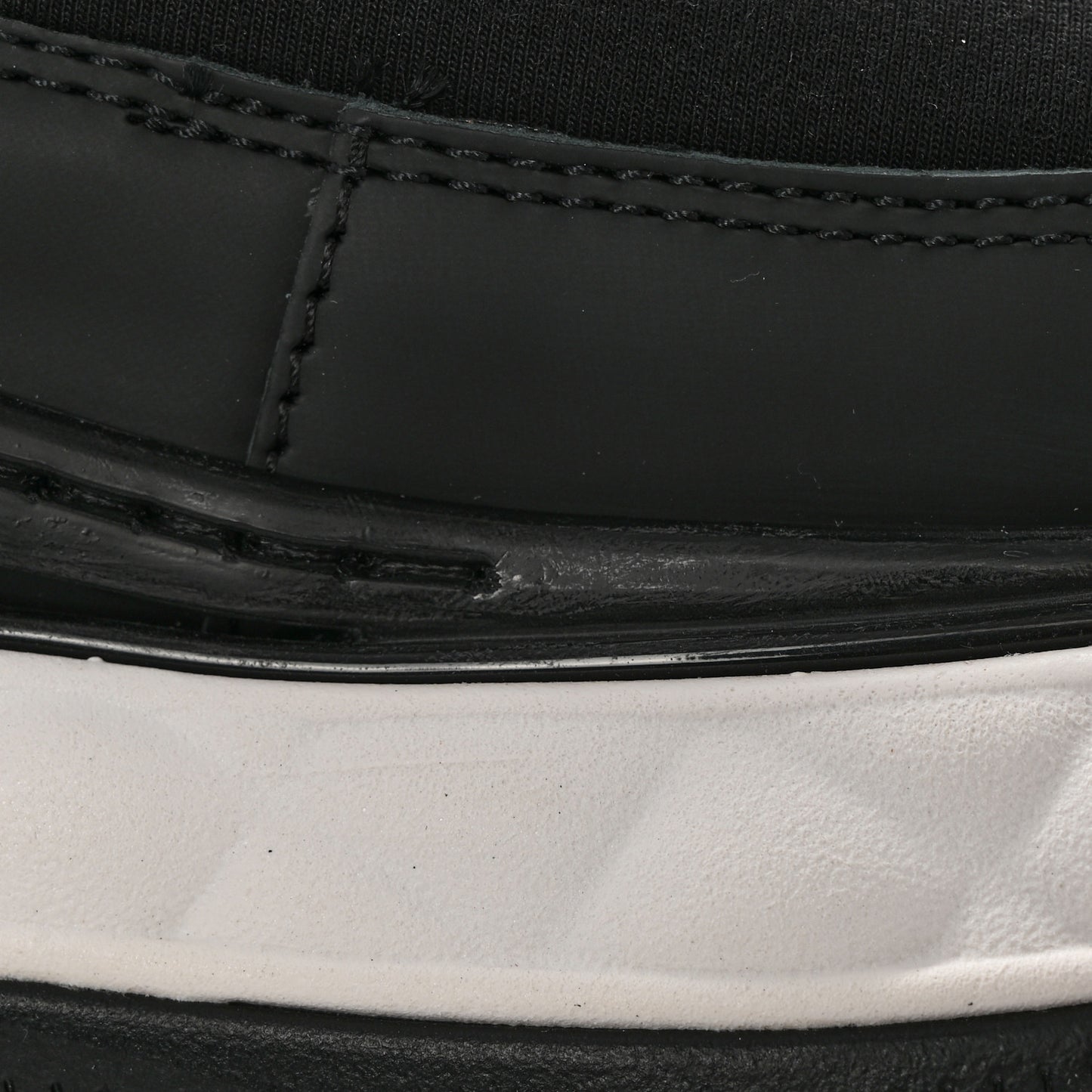 Velvet Calfskin Mixed Fibers CC Sneakers 38.5 Black