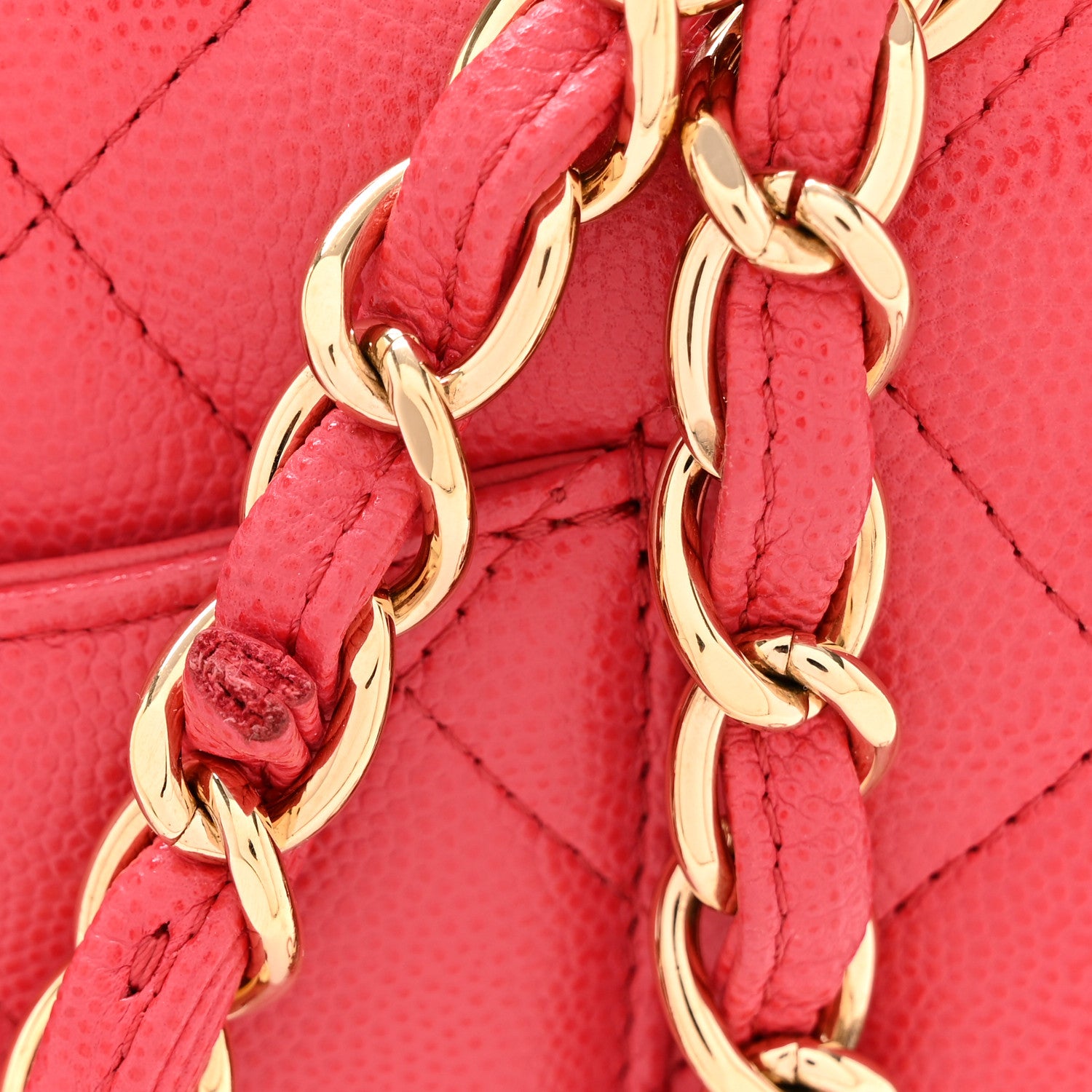 Chanel Caviar Quilted Jumbo Double Flap Dark Pink 11 of 11