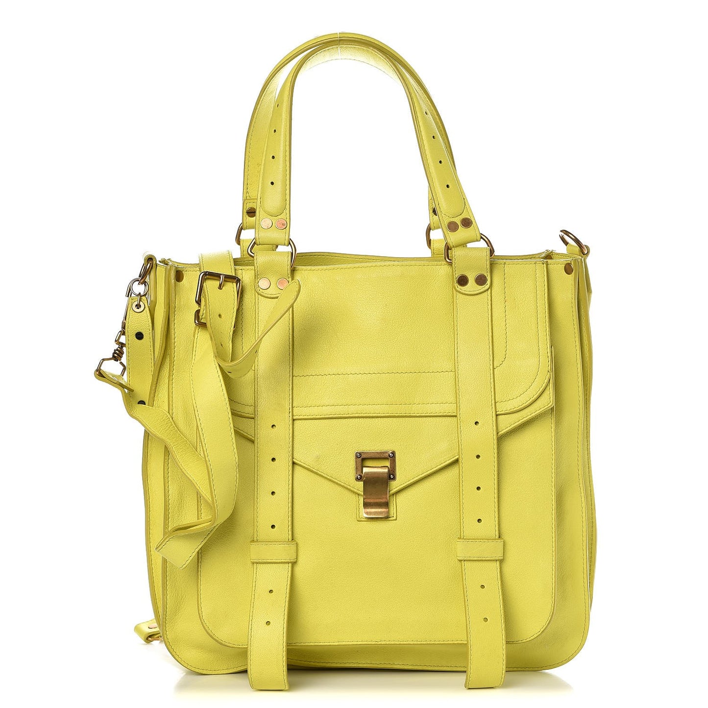 Lambskin PS1 Tote Citron