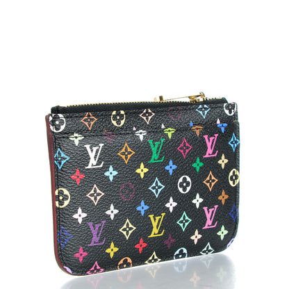 Louis Vuitton Monogram Multicolor Key Pouch Black Grenade 3 of 7
