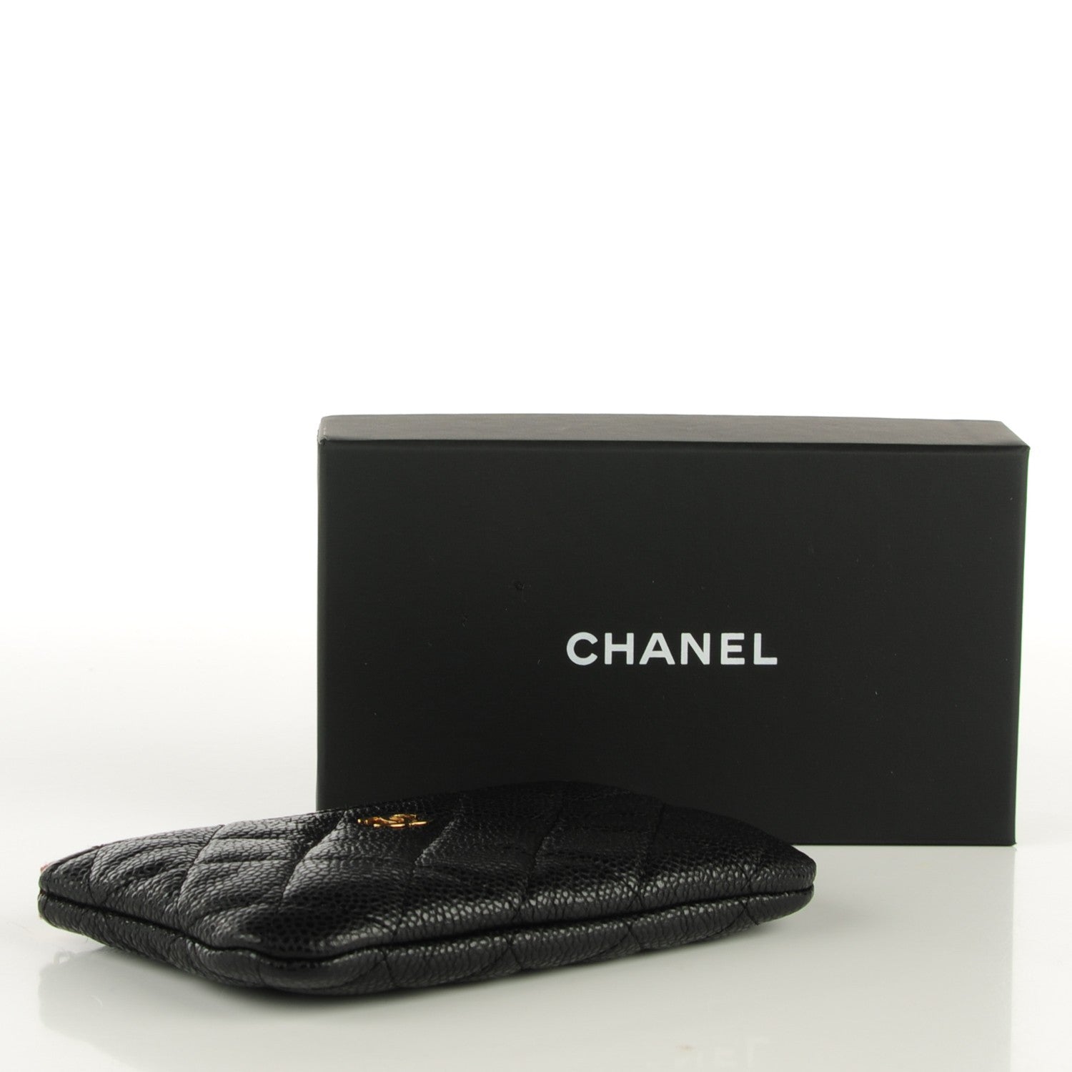 Chanel Caviar Quilted Coin Purse Case Black 4 of 7